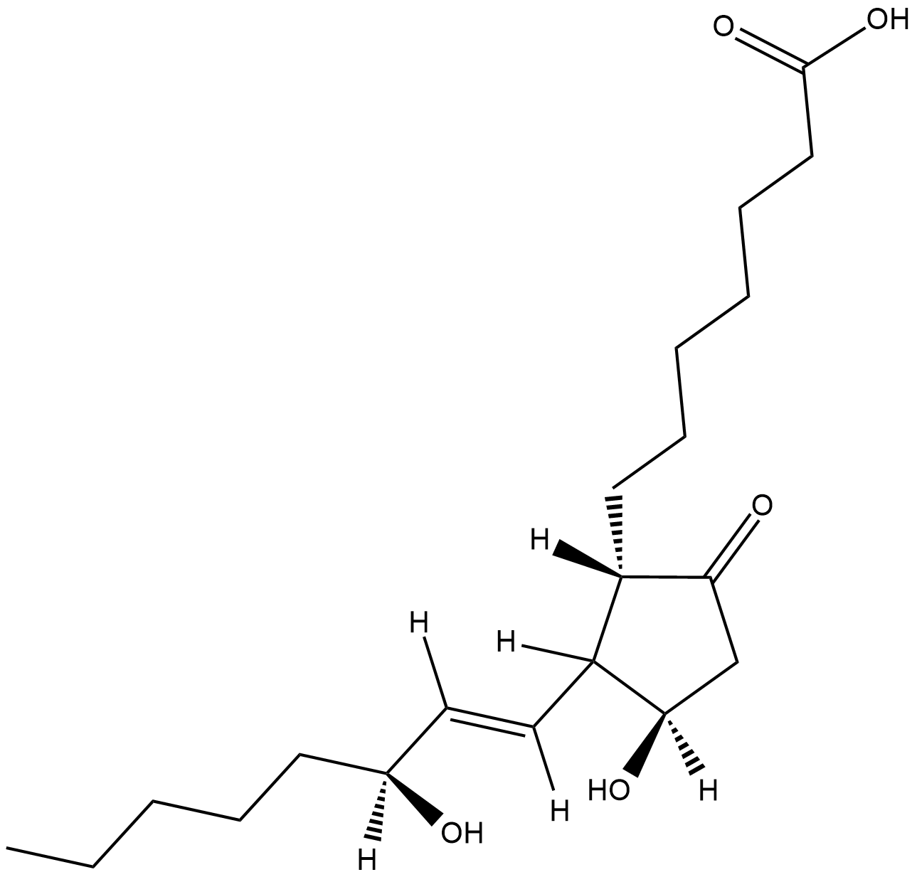 8-iso Prostaglandin E1  Chemical Structure
