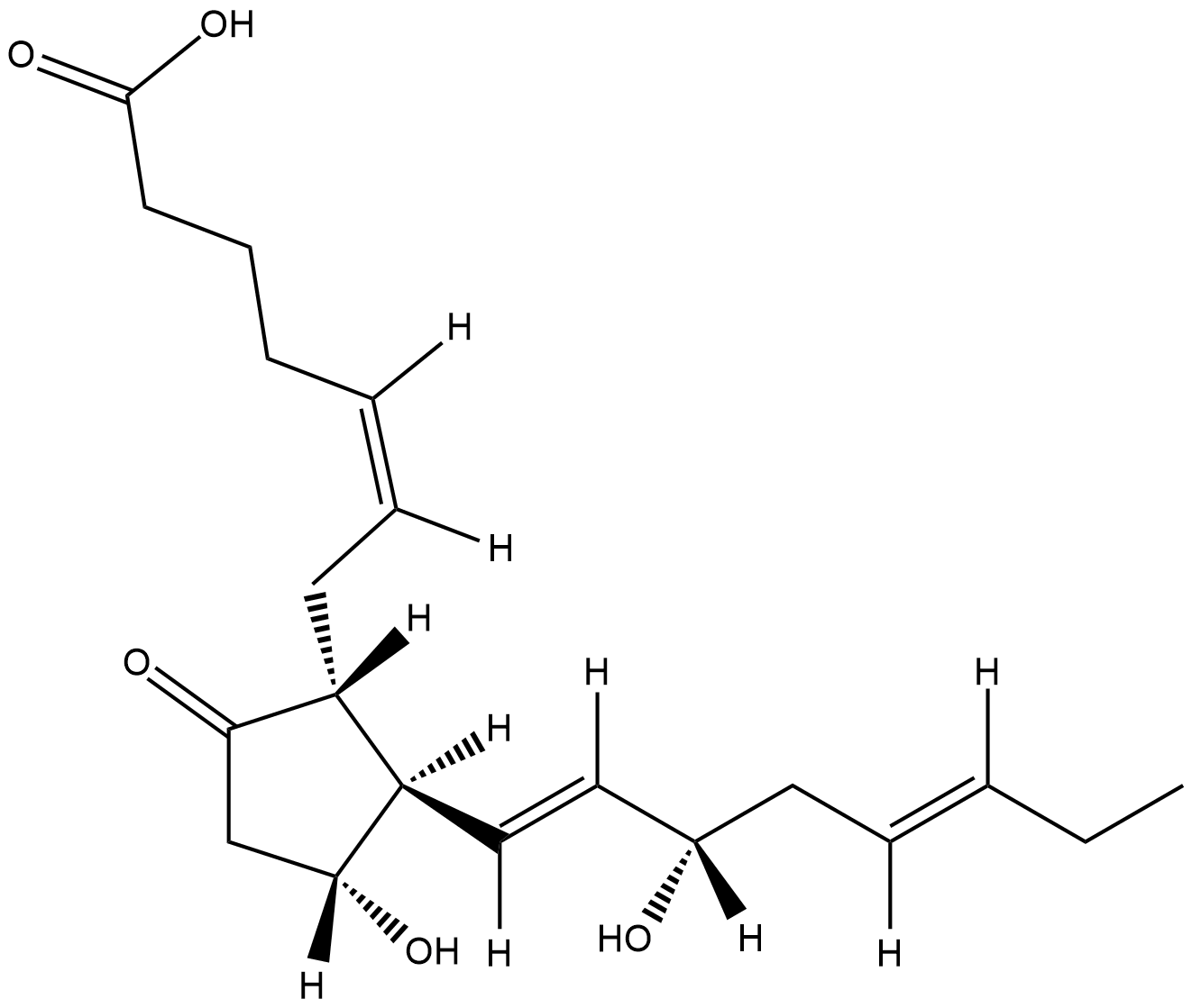 17-trans Prostaglandin E3 Chemische Struktur
