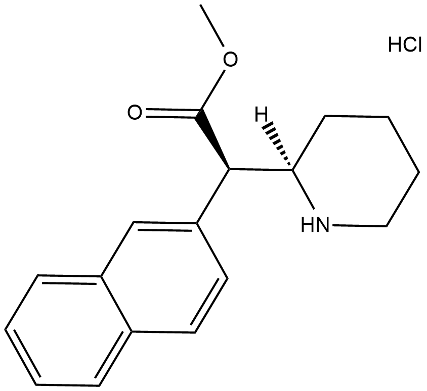 (±)-threo-Methylnaphthidate (hydrochloride)  Chemical Structure