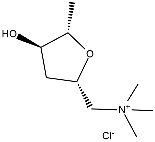 (+)-Muscarine (chloride) 化学構造