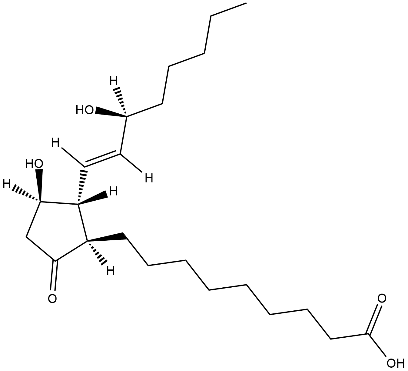1a,1b-dihomo Prostaglandin E1  Chemical Structure