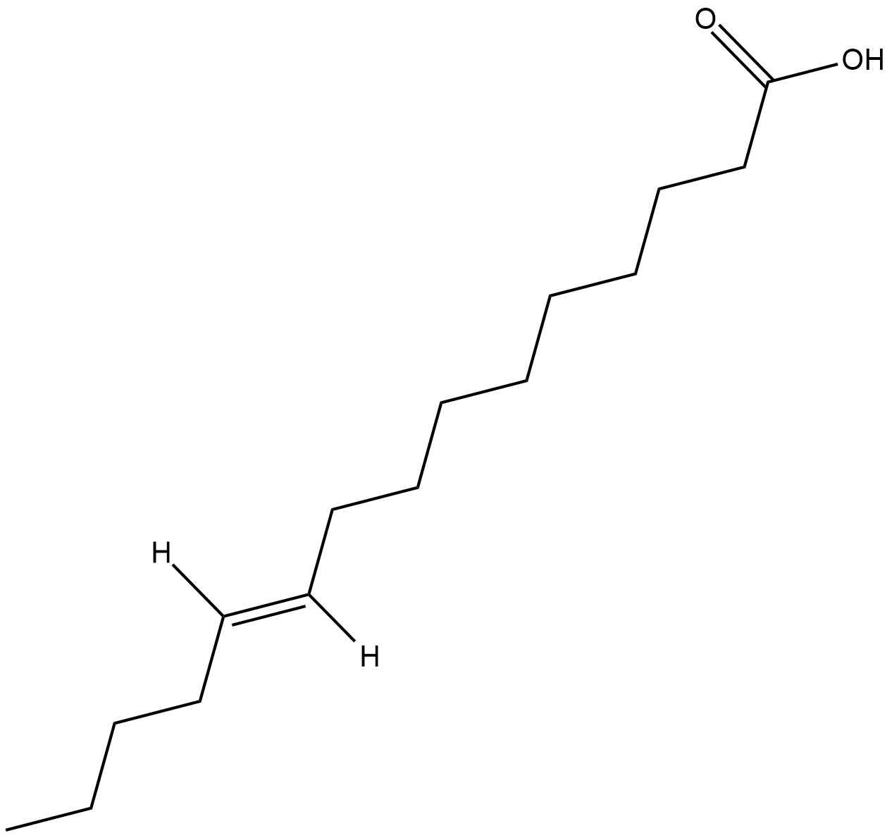 10(E)-Pentadecenoic Acid  Chemical Structure