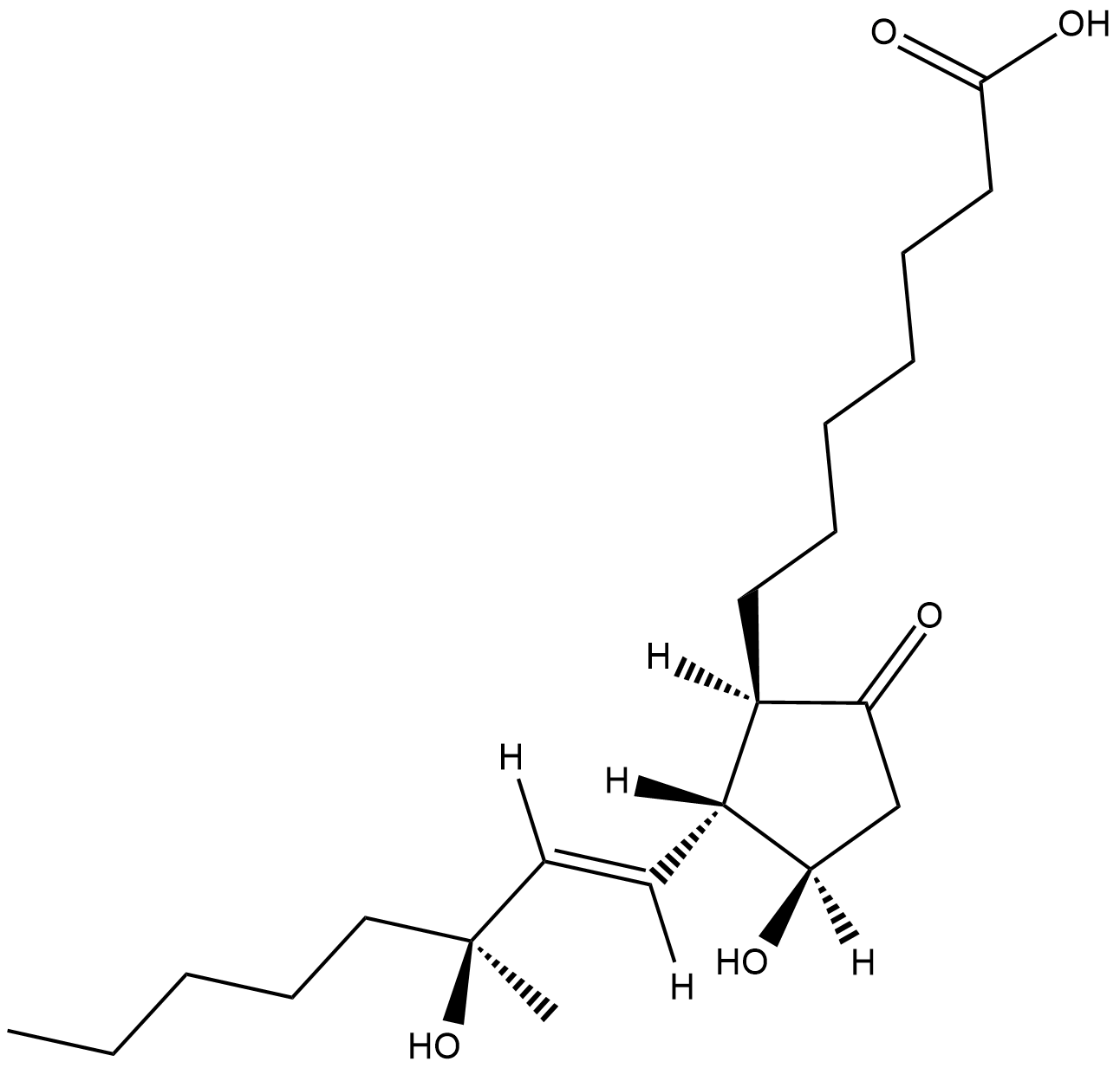 15(S)-15-methyl Prostaglandin E1 Chemische Struktur