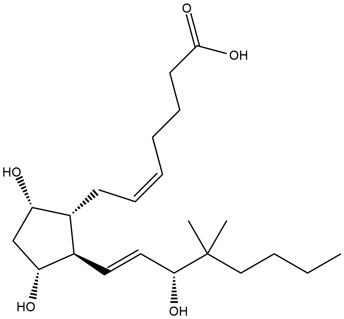 16,16-dimethyl Prostaglandin F2α  Chemical Structure
