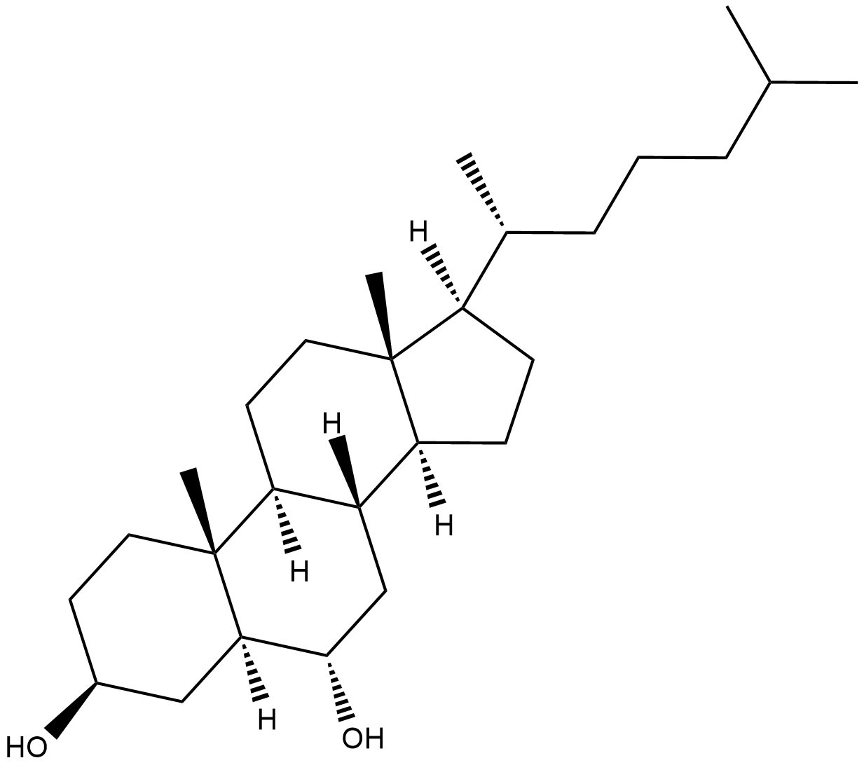 6α-hydroxy Cholesterol  Chemical Structure