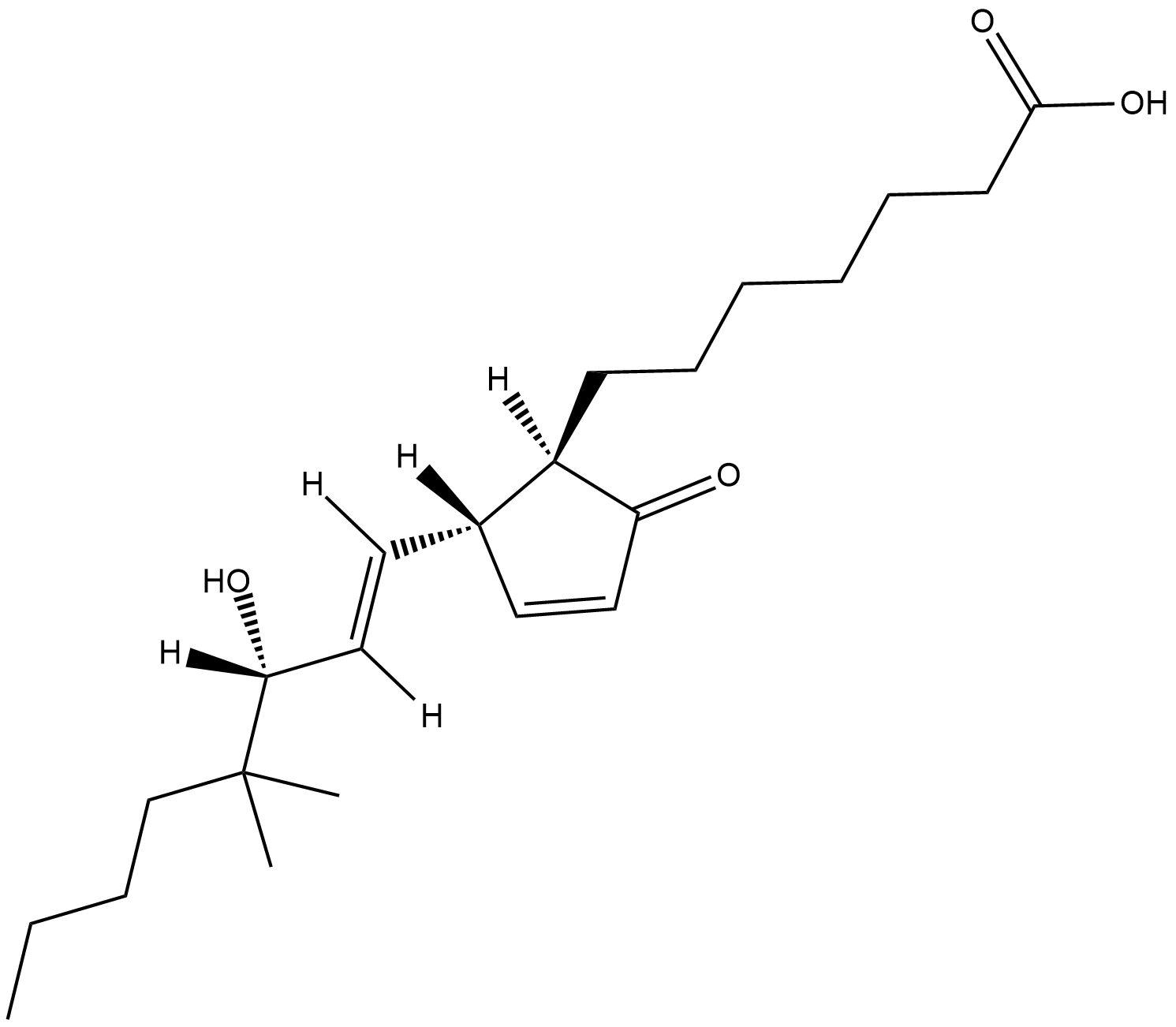 16,16-dimethyl Prostaglandin A1  Chemical Structure