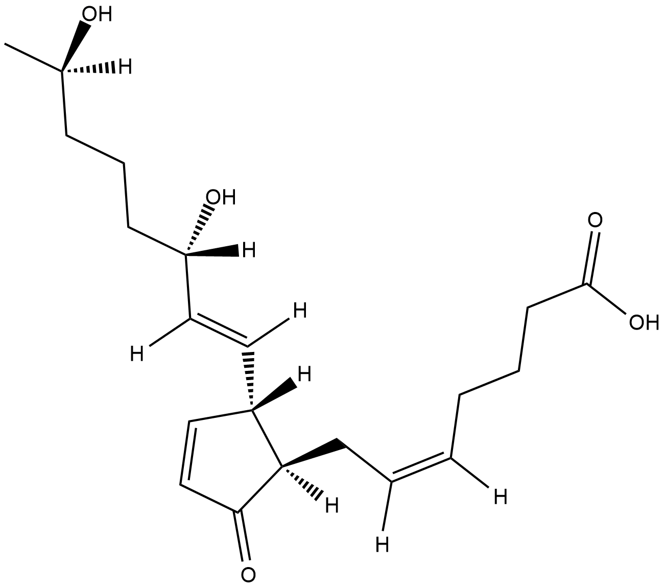 19(R)-hydroxy Prostaglandin A2 化学構造