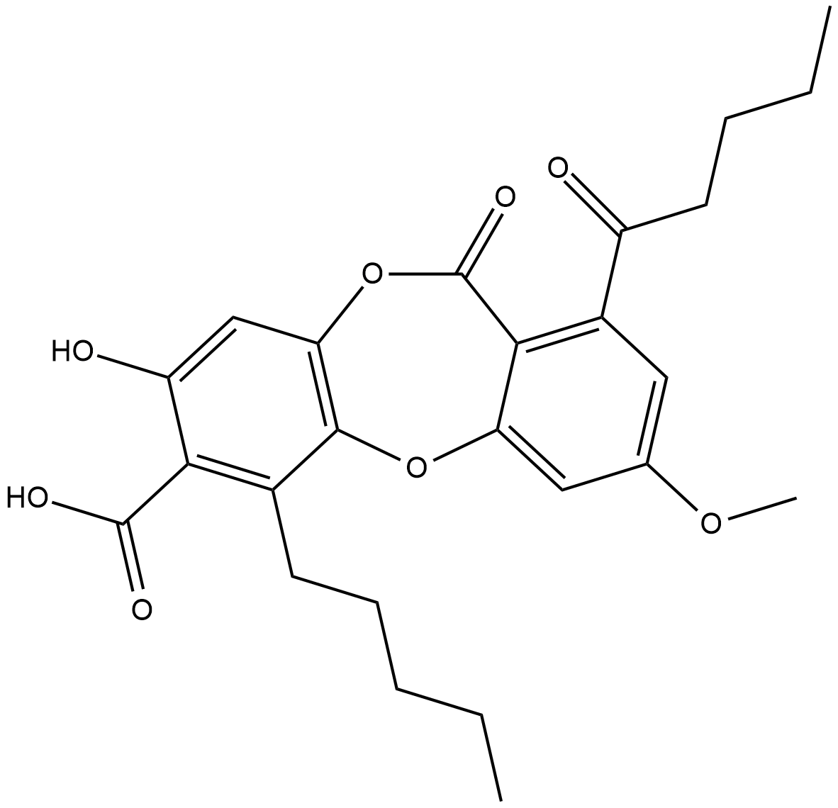Lobaric Acid  Chemical Structure