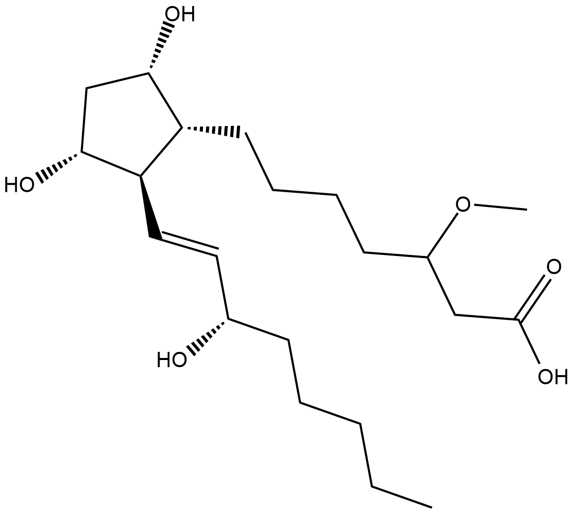 3-methoxy Prostaglandin F1α 化学構造