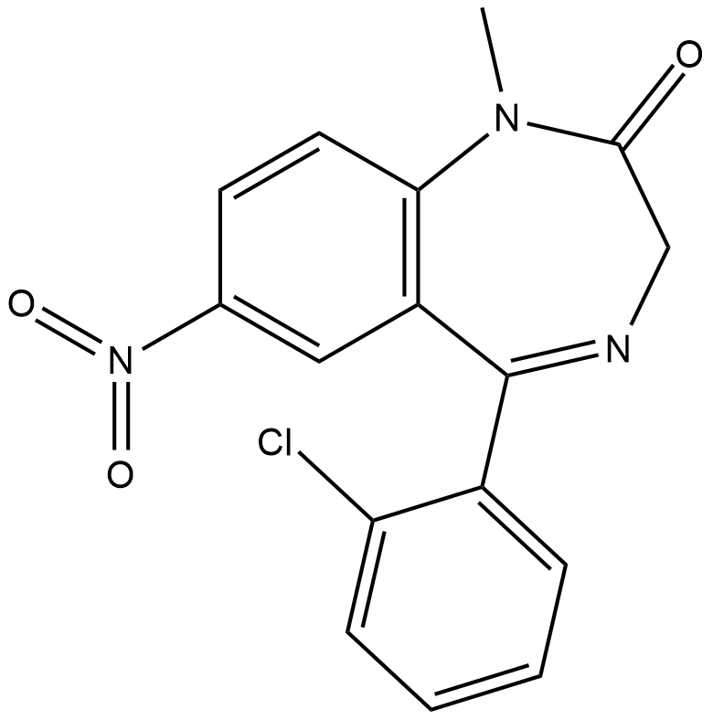 Methylclonazepam Chemische Struktur
