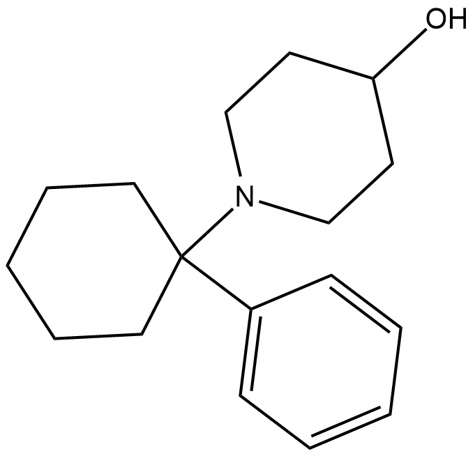 1-(1-Phenylcyclohexyl)-4-hydroxypiperidine 化学構造