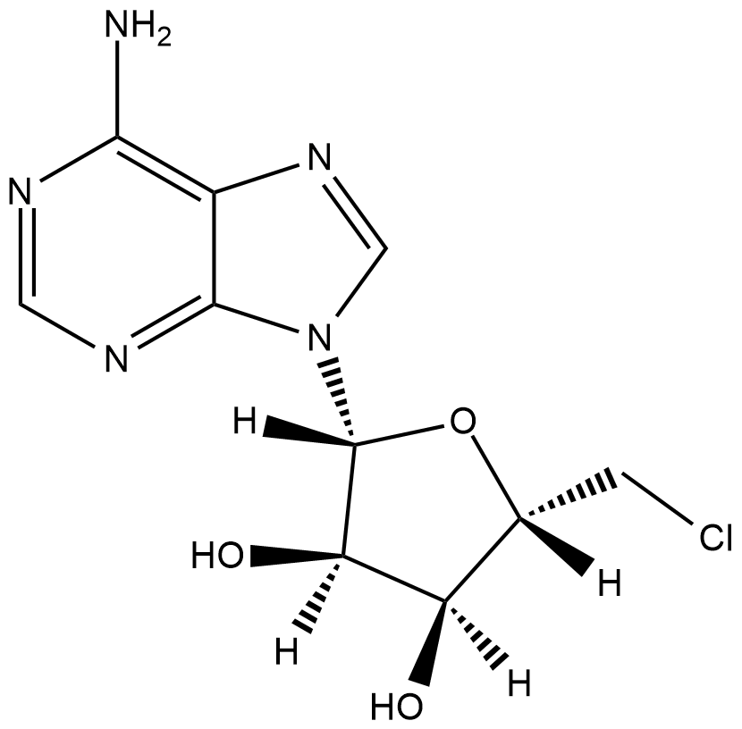 5'-chloro-5'-Deoxyadenosine (hydrate)  Chemical Structure