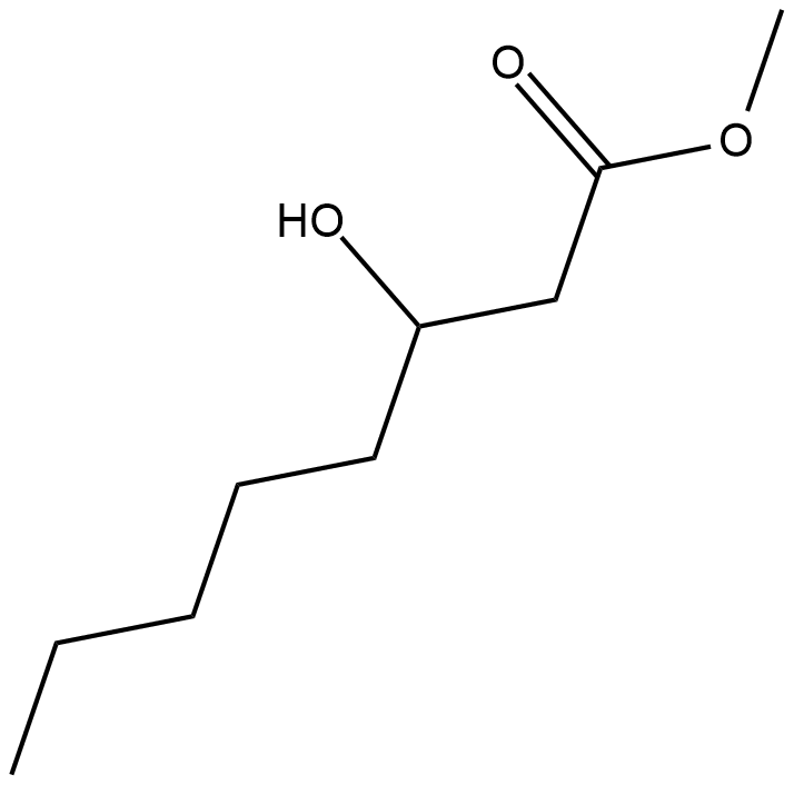 3-hydroxy Octanoic Acid methyl ester Chemische Struktur