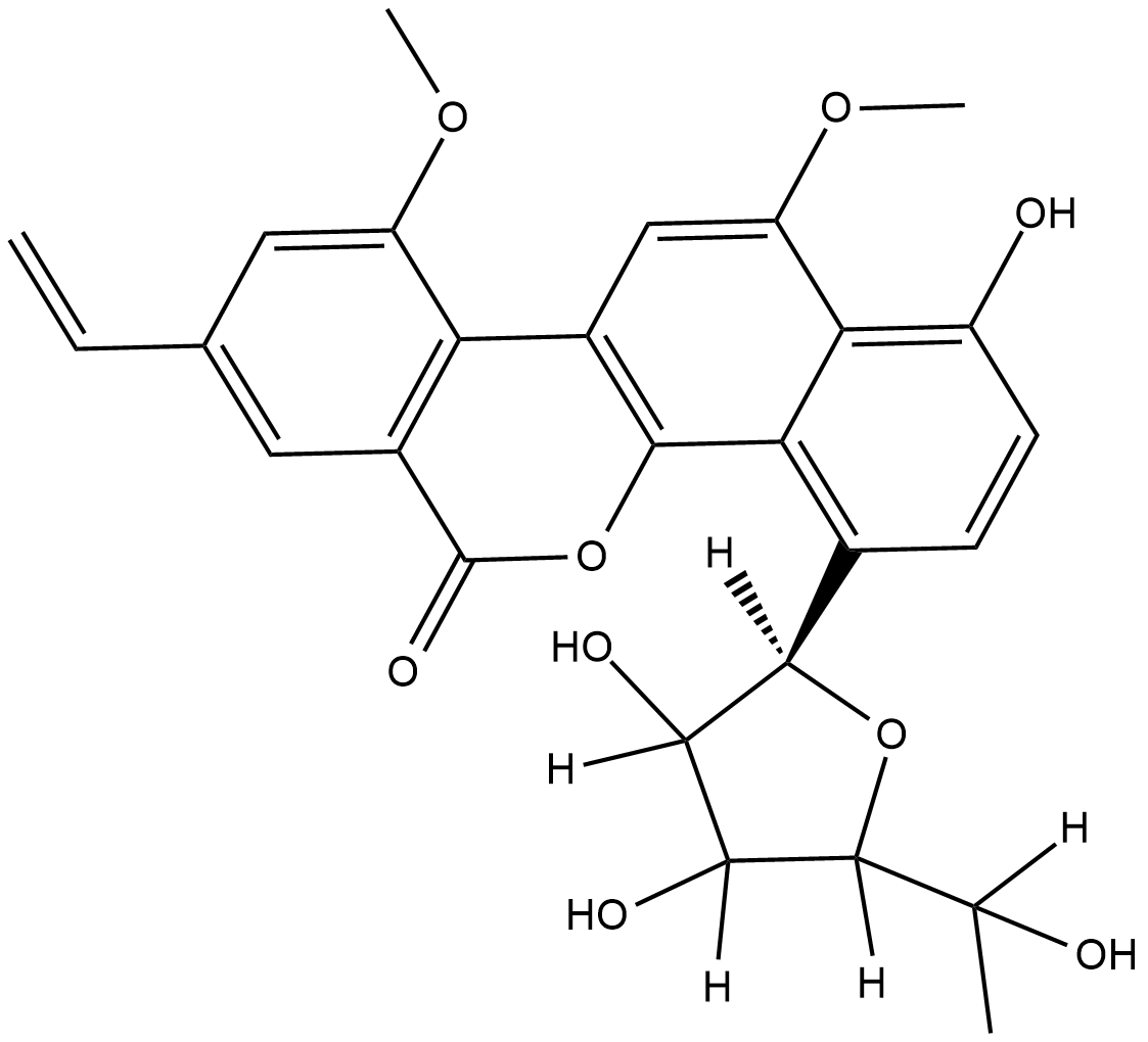 Gilvocarcin V Chemische Struktur