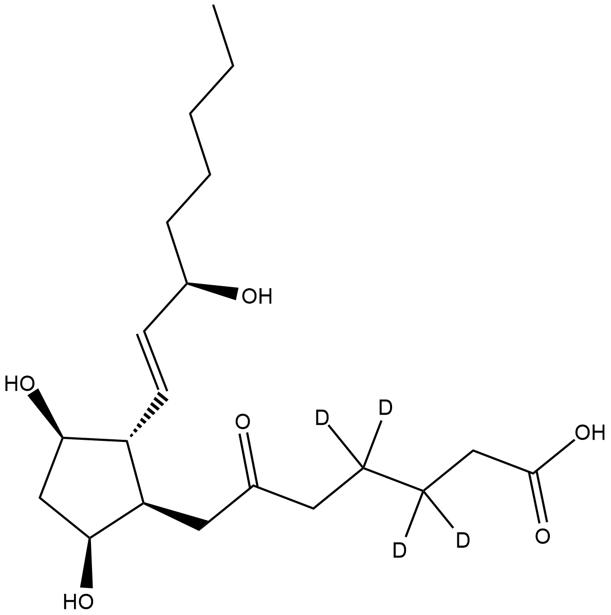 6-keto Prostaglandin F1α-d4 التركيب الكيميائي