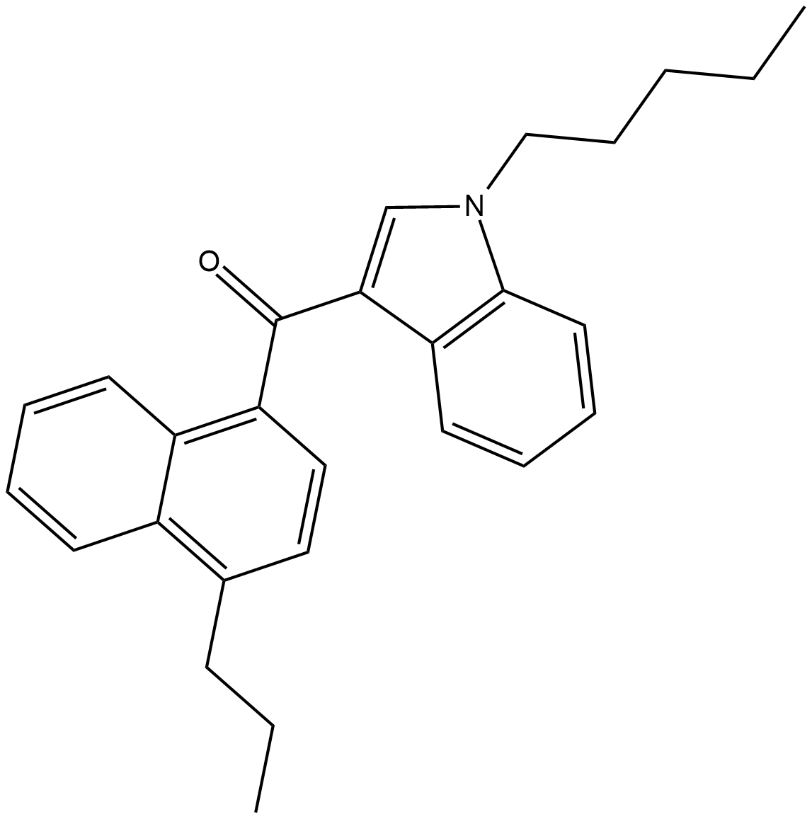 JWH 182 Chemische Struktur