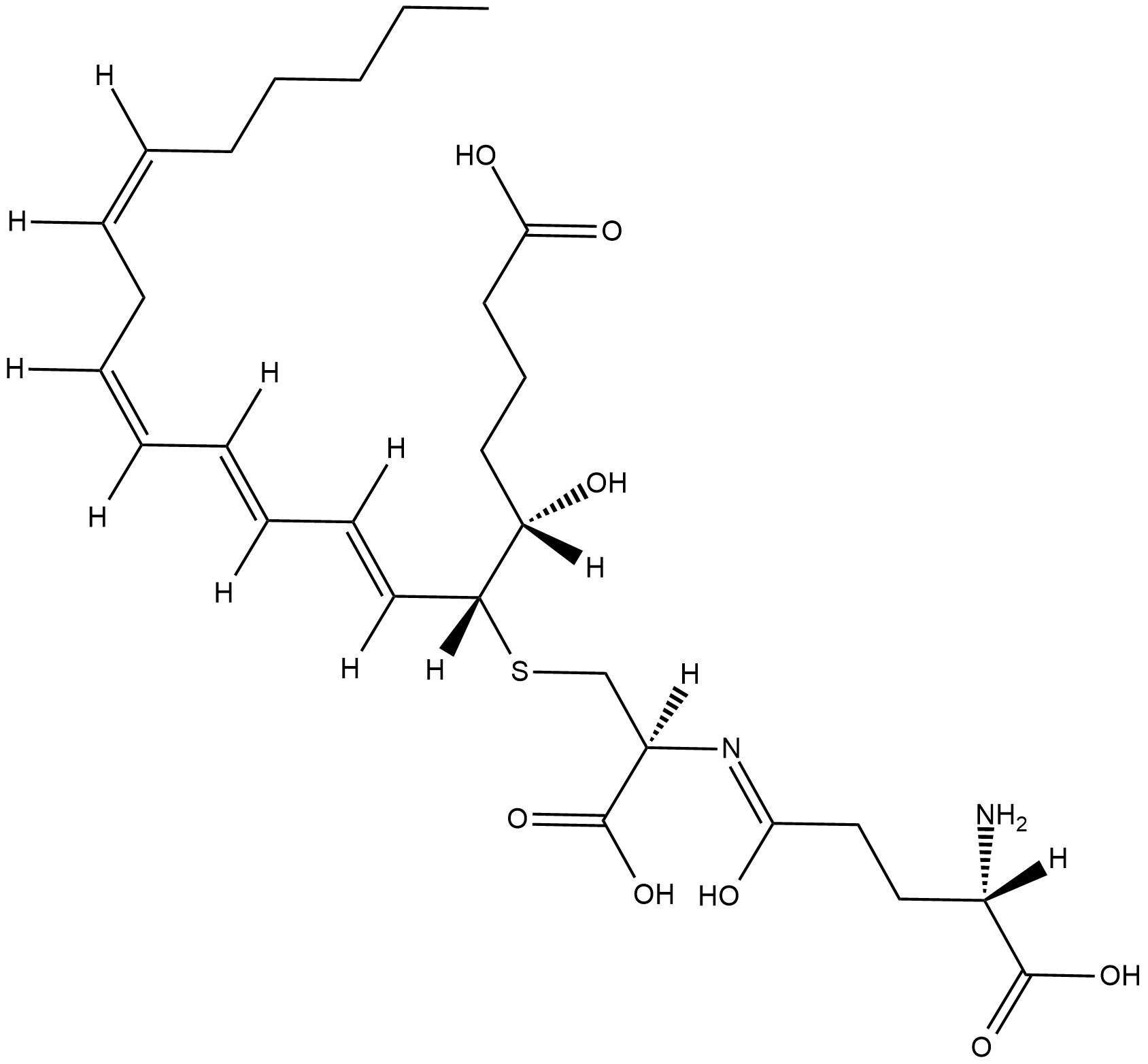 Leukotriene F4 Chemische Struktur