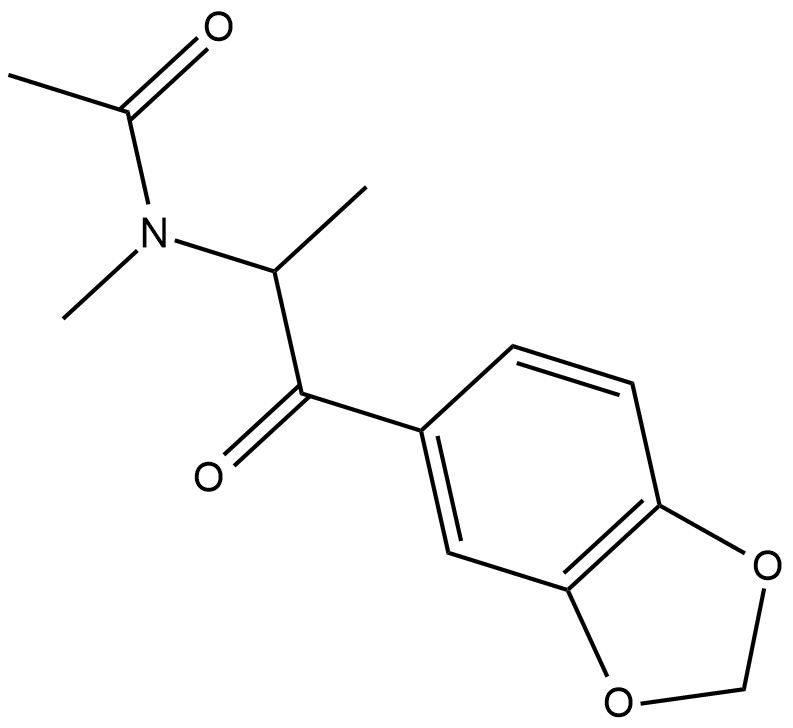 N-acetyl-3,4-Methylenedioxymethcathinone Chemical Structure