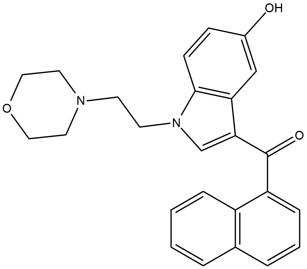 JWH 200 5-hydroxyindole metabolite 化学構造
