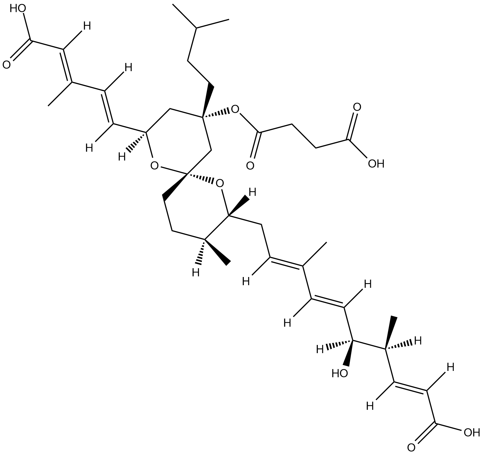 Reveromycin C Chemische Struktur