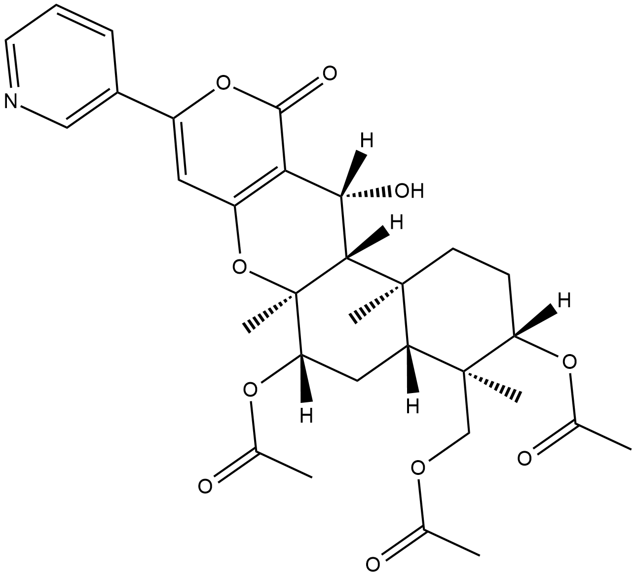 Pyripyropene A 化学構造