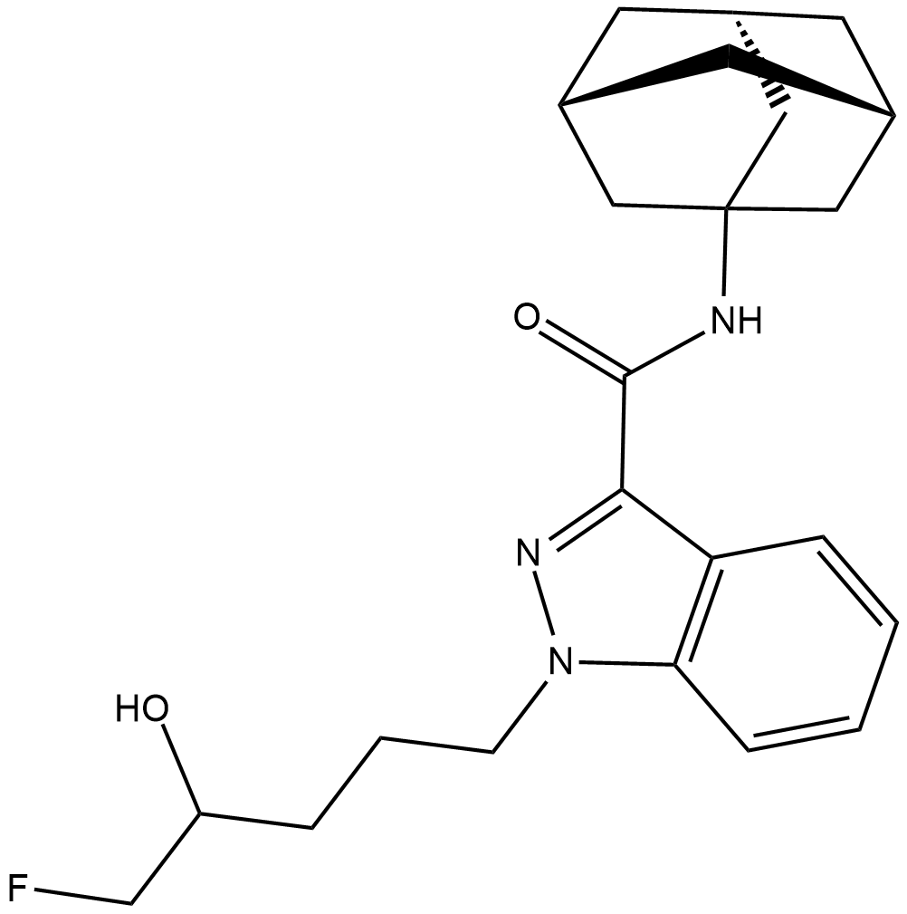 5-fluoro AKB48 N-(4-hydroxypentyl) metabolite Chemische Struktur