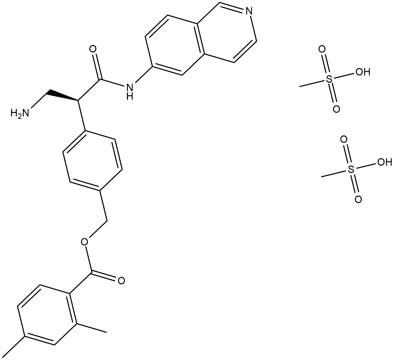 AR-13324 mesylate  Chemical Structure
