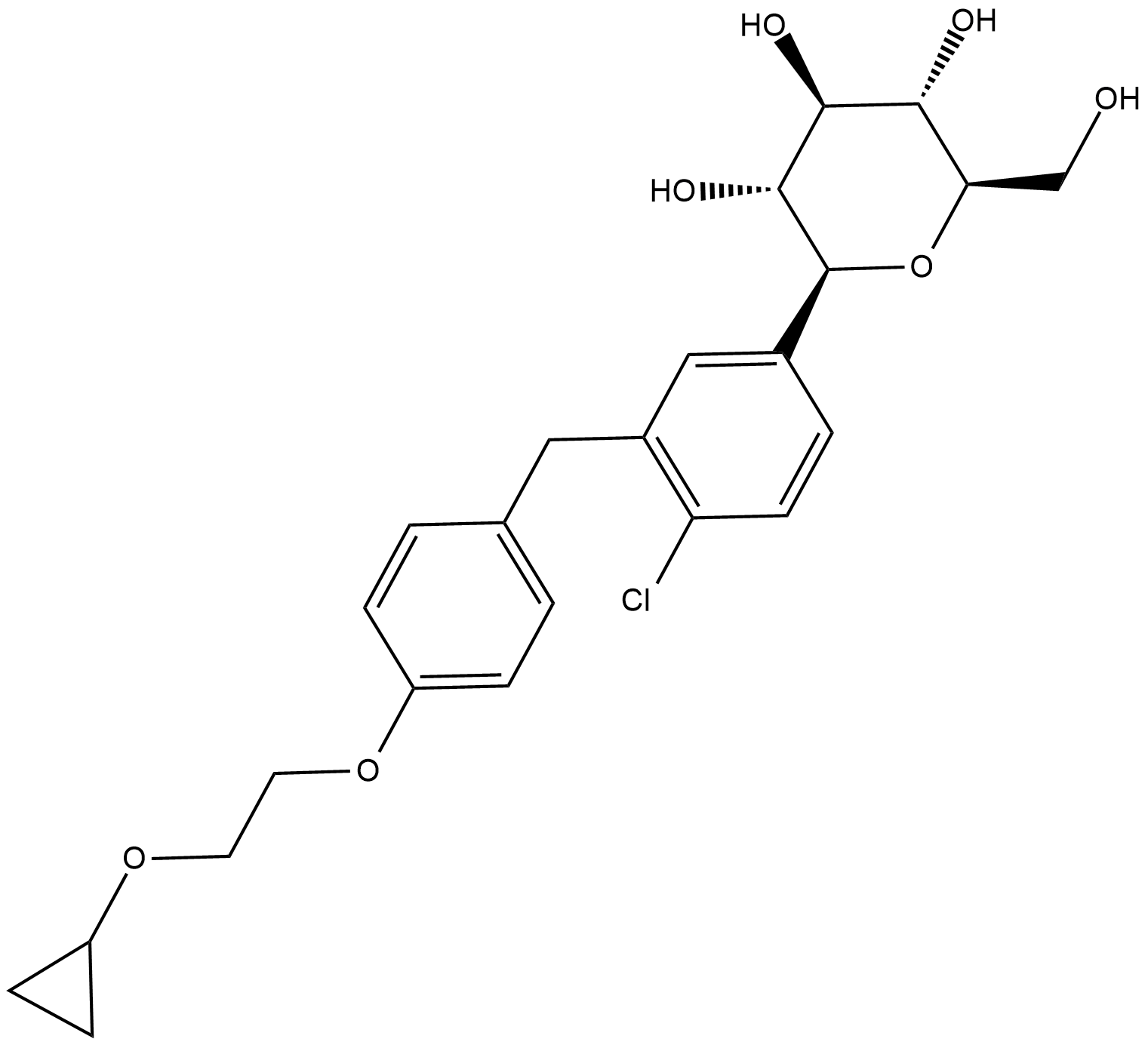 Bexagliflozin Chemische Struktur