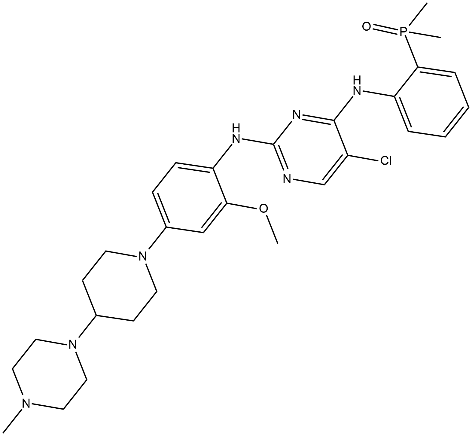 Brigatinib 化学構造