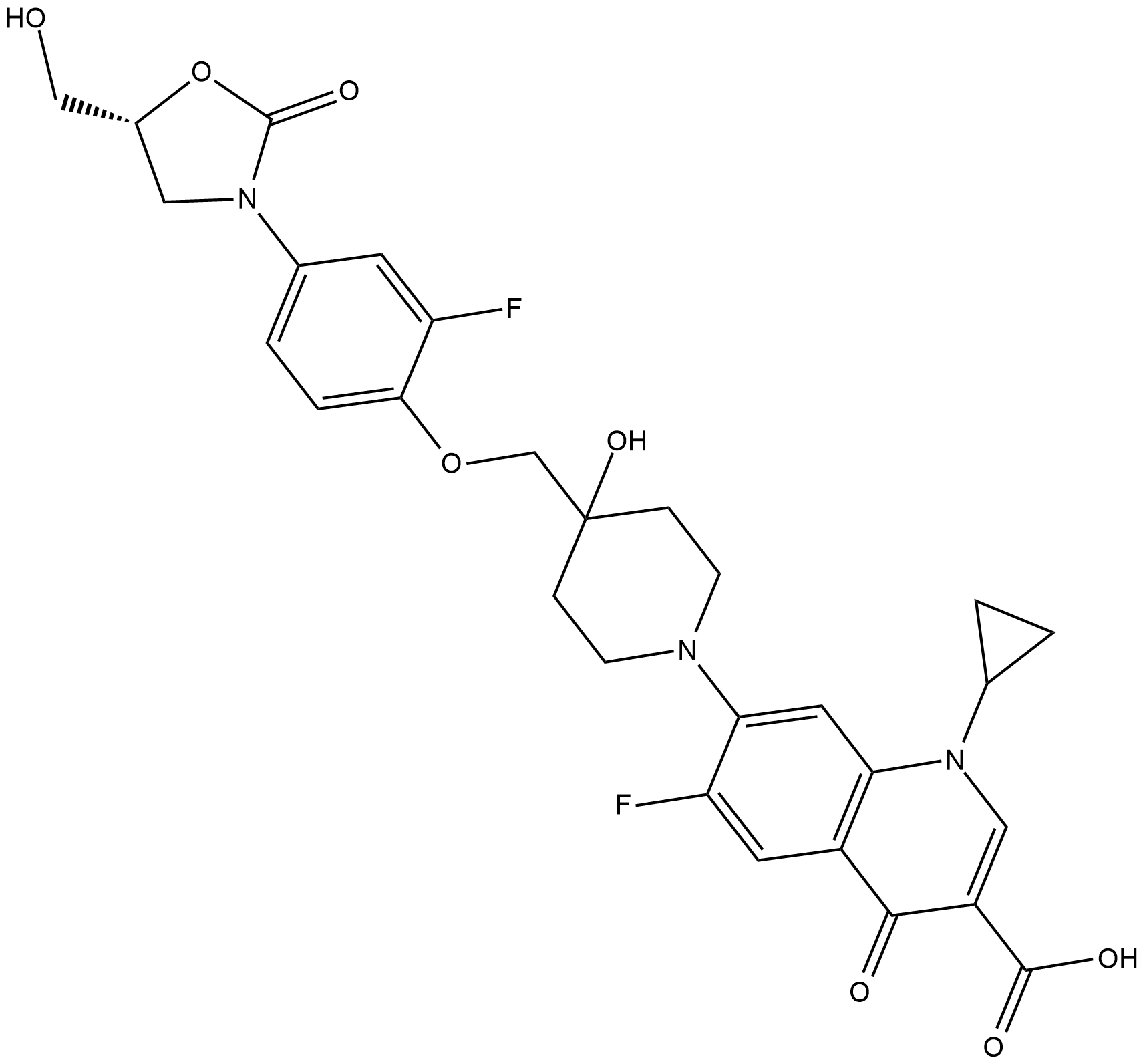 Cadazolid 化学構造