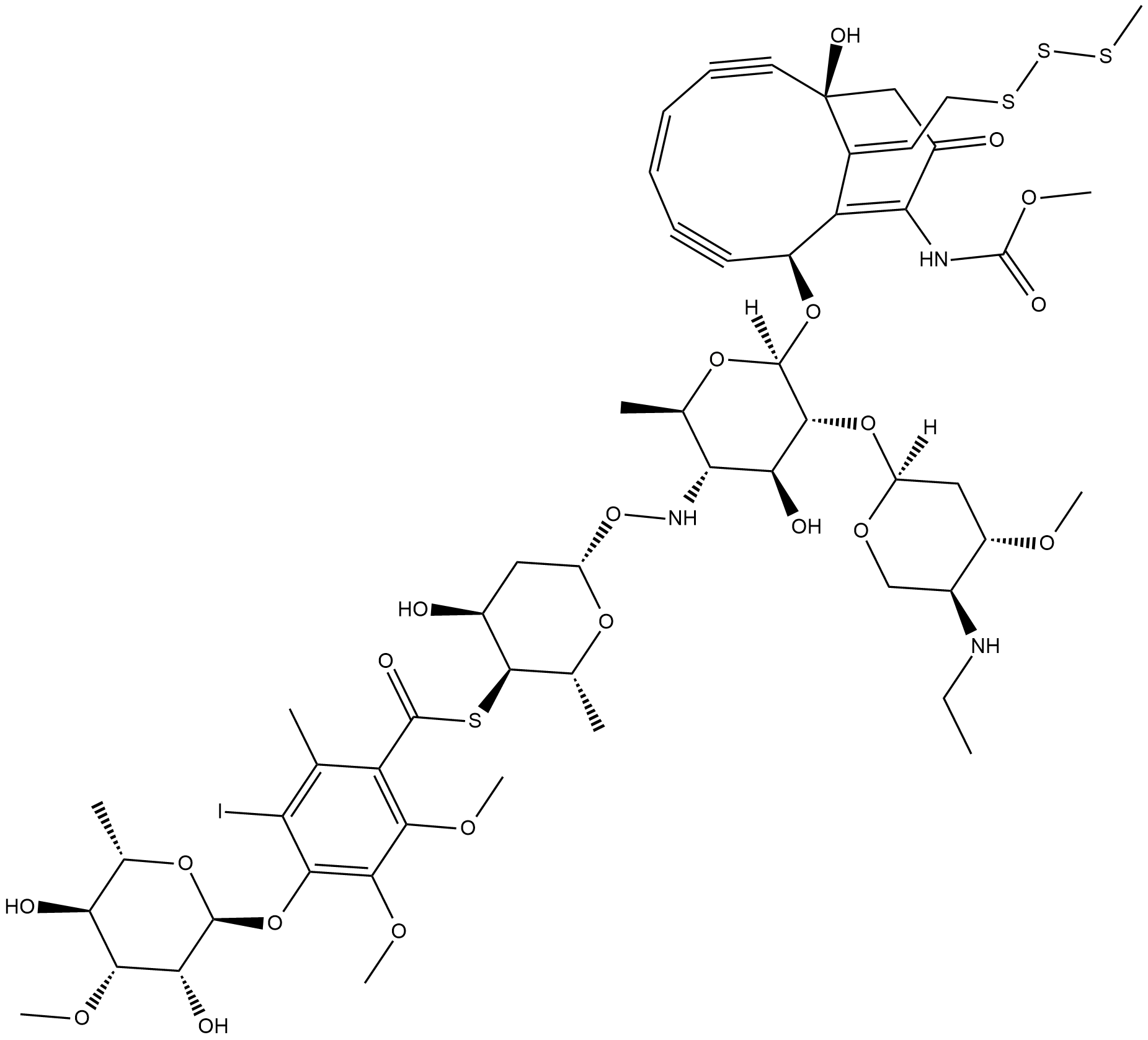 Calicheamicin 化学構造
