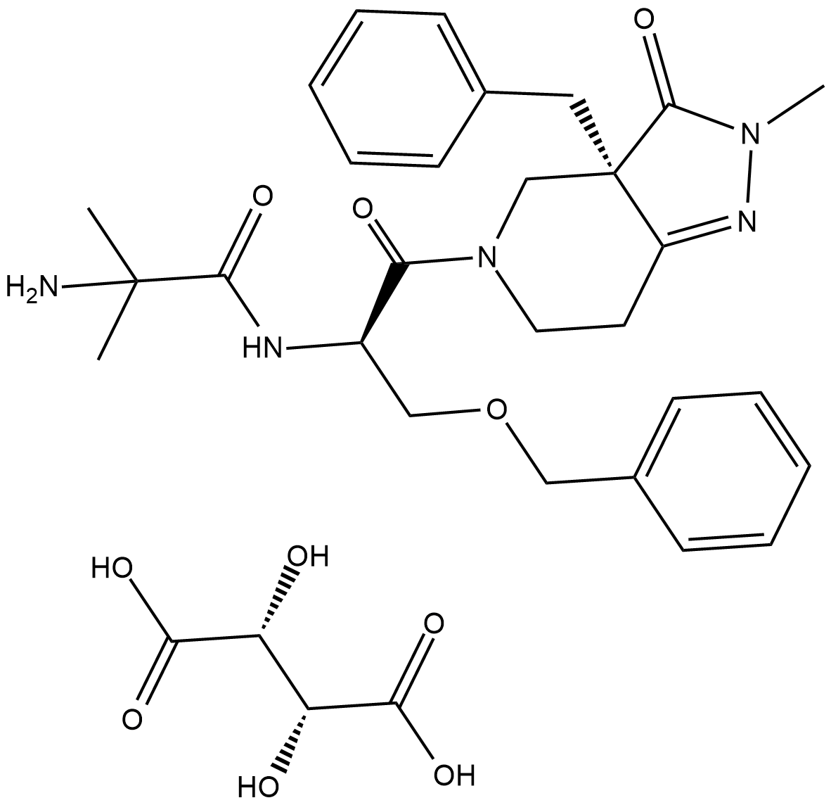 Capromorelin Tartrate Chemische Struktur