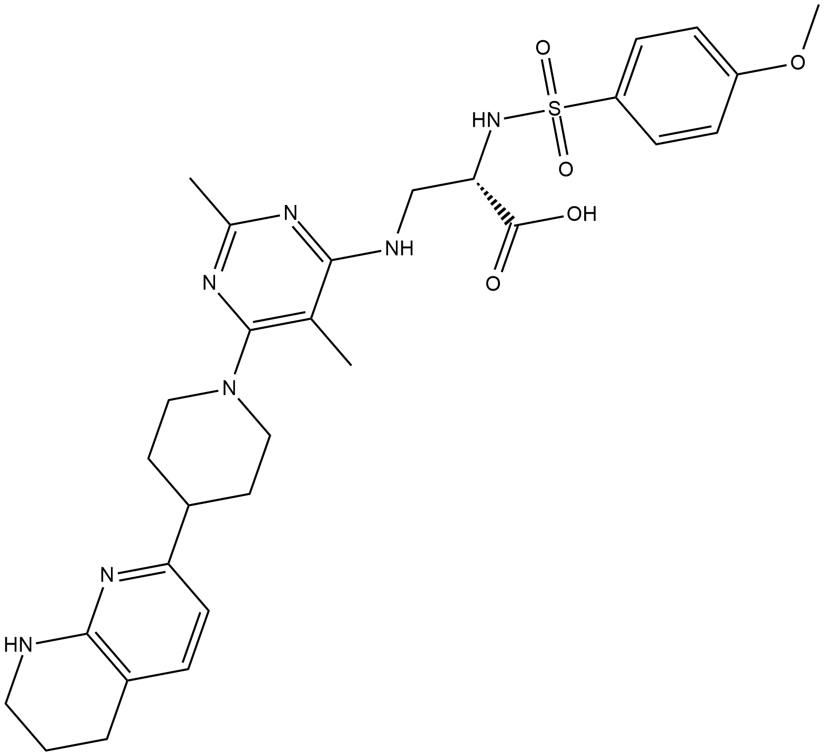 GLPG0187 Chemische Struktur