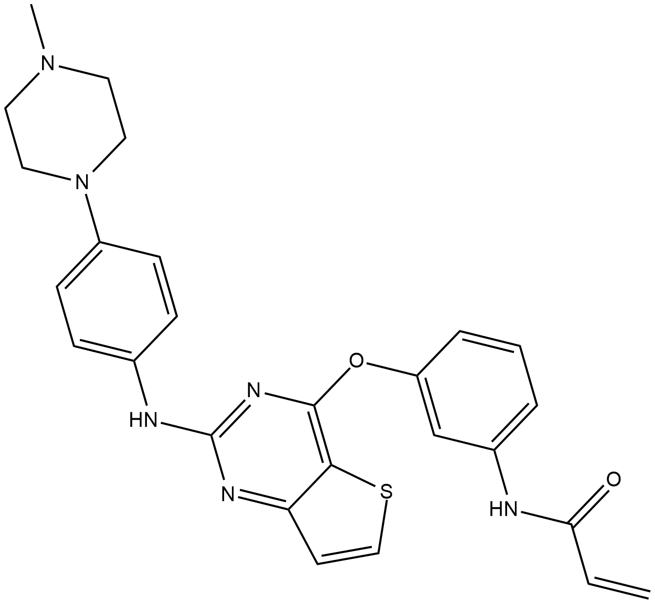 Olmutinib Chemical Structure