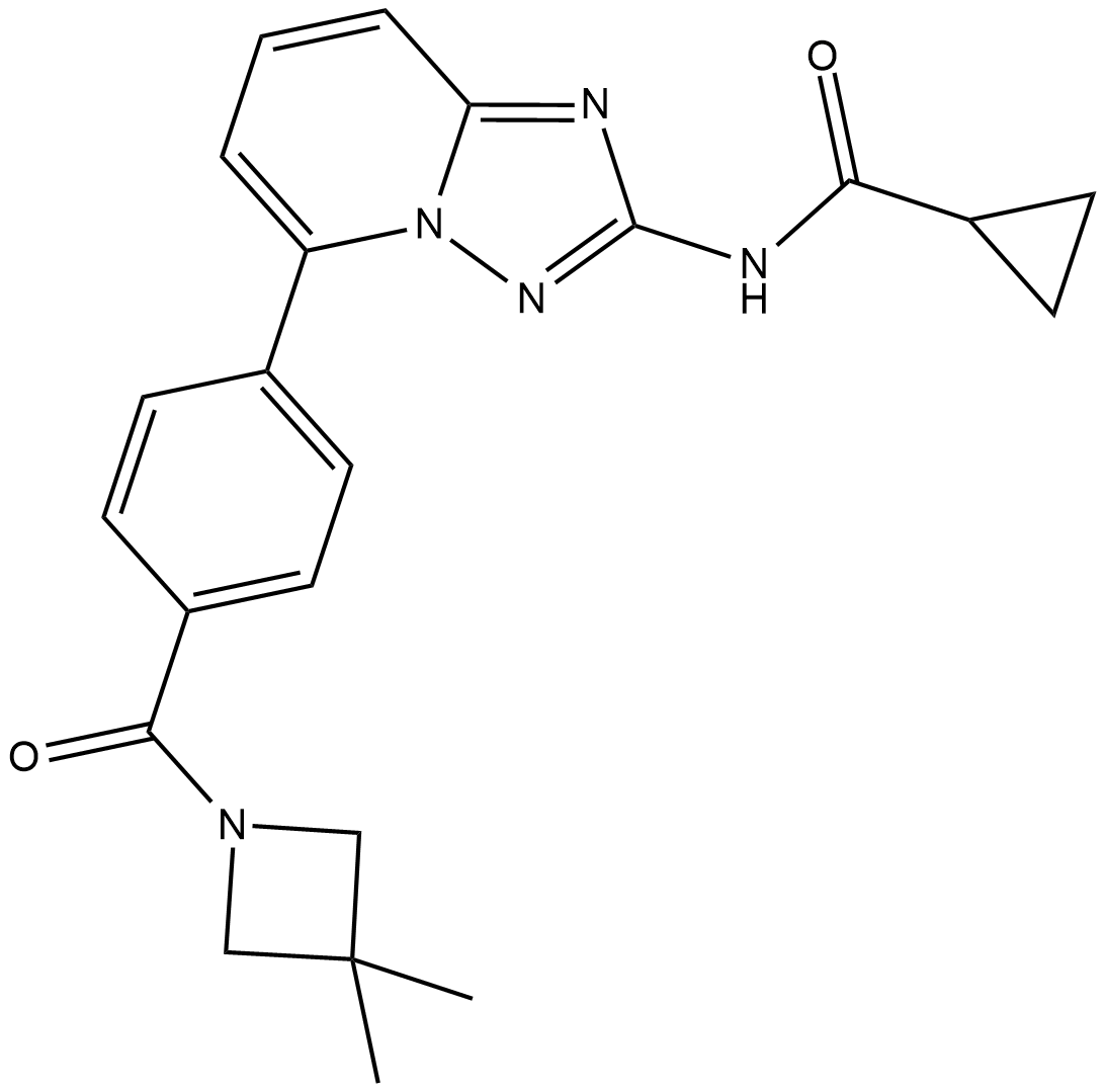 Solcitinib 化学構造