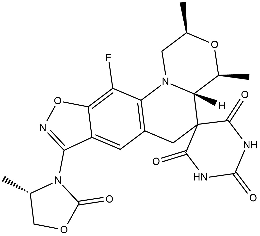 Zoliflodacin 化学構造