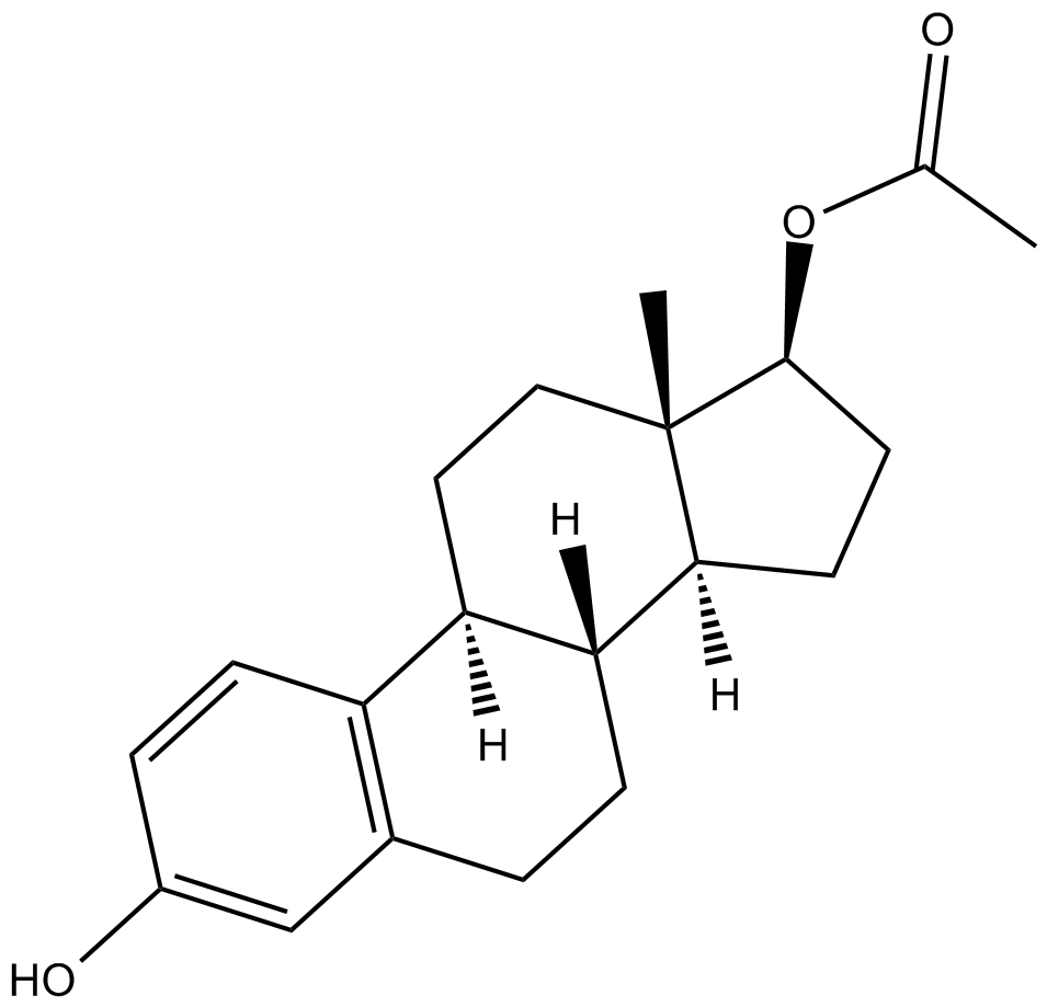 β-Estradiol 17-acetate 化学構造