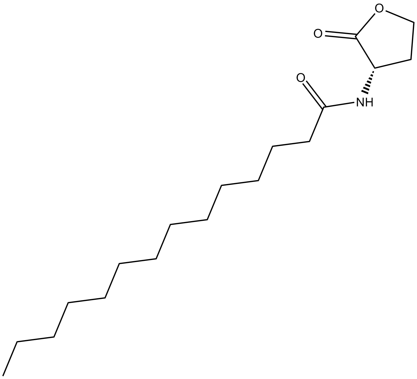 N-tetradecanoyl-L-Homoserine lactone  Chemische Struktur