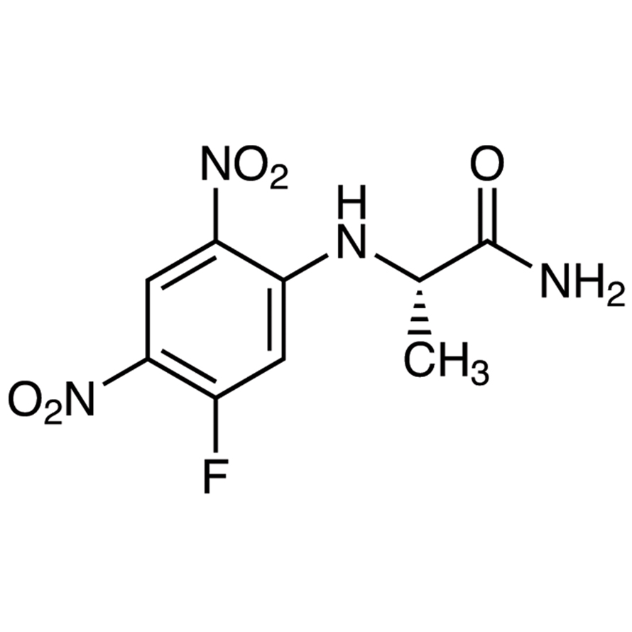 N-alpha-(2,4-Dinitro-5-fluorophenyl)-L-alaninamide التركيب الكيميائي