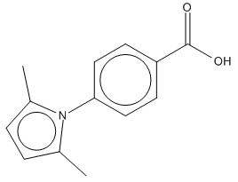 4-(2,5-Dimethyl-pyrrol-1-yl)-benzoic acid 化学構造