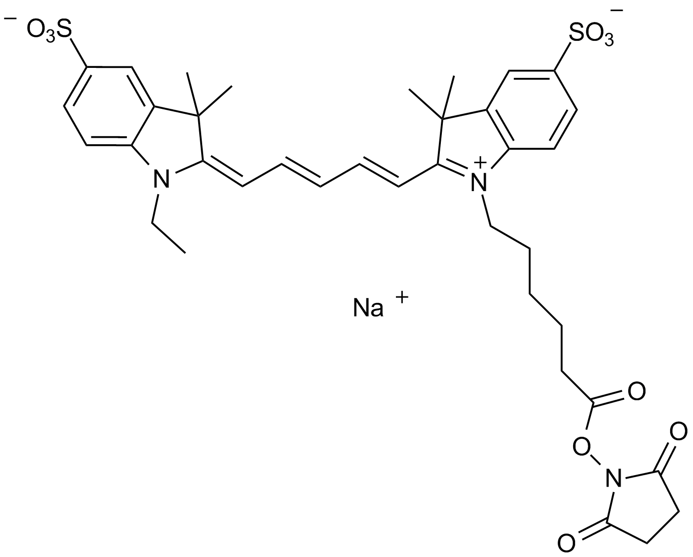 Cy5 NHS ester(Et) Chemical Structure
