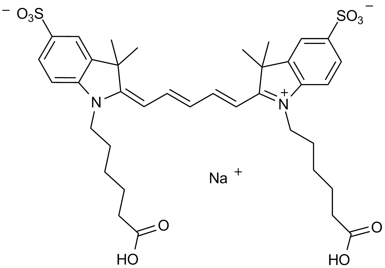 Cy5 Bis carboxylic acid التركيب الكيميائي