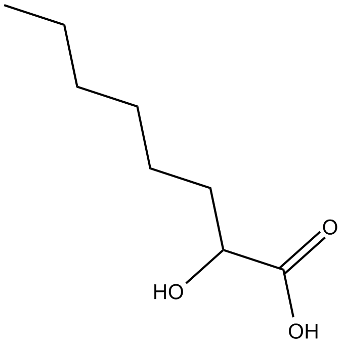 2-hydroxyoctanoate 化学構造