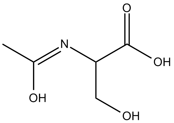 N-Acetyl-DL-serine التركيب الكيميائي