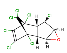 Heptachlor-endo-epoxide Chemische Struktur