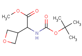 Methyl 2-(Boc-aMino)-2-(oxetan-3-yl)acetate 化学構造