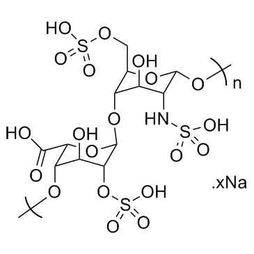 Heparin sodium salt (MW 15kDa)  Chemical Structure