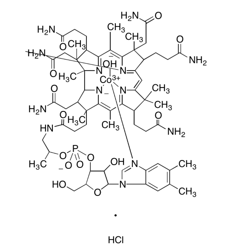HYDROXOCOBALAMIN HYDROCHLORIDE 化学構造