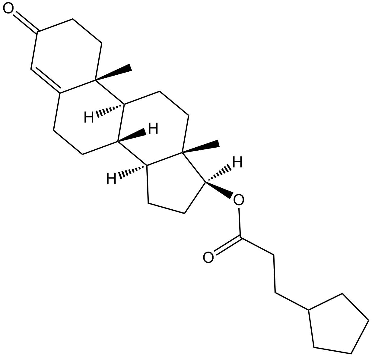 Testosterone cypionate 化学構造