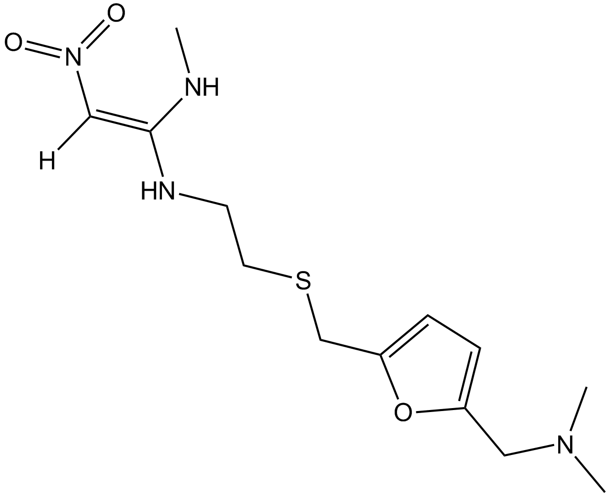 Ranitidine  Chemical Structure